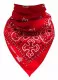 Biker Bandana Halstuch Paisley Muster Rot