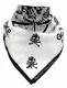 Bandana Scarf Skull White