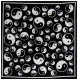 Bandana Halstuch Yin Yang Schwarz