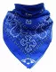 Bandana Halstuch Blau Paisley