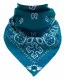 Trendy Biker Bandana Scarf Paisley Pattern Petrol