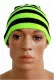 Black & Neon Yellow Stripes Beanie