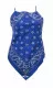 Paisley Blue Bandana Top