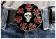 Belt Buckle Iron Cross & Skull