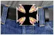 Belt Buckle Burning Iron Cross