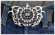 Belt Buckle Black demon sun