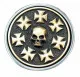 Belt Buckle Iron Cross Skull