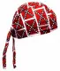 Red and White Kiddie Bandana Cap