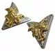 Cowboy Kragenclips Goldener Sattel