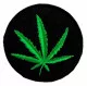 Gestickter Aufnäher Cannabis
