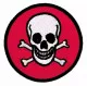 Embroidered Biker Patch Skull