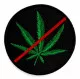 Embroidered Patch Stop Cannabis