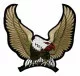 Embroidered Patch Biker Eagle