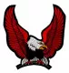 Embroidered Patch - Dark Red Eagle
