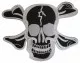 Embroidered Patch - Black Skull