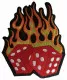Embroidered Patch - Burning Dices