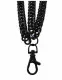 Dreiteilige Schlüsselkette Schwarz