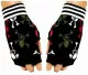Fingerless Gloves Color Skulls