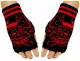 Fingerlose Handschuhe Smoking Skull