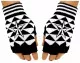 Fingerless Gloves White Star