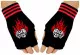 Fingerless Gloves Flaming Dices