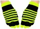 2in1 Gloves Neon Yellow Stripes