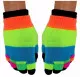 Multicolored Half- and Fullfinger Gloves in one Set
