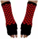 Arm sleeves with Black Red Chess pattern