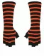 Gothic Arm sleeves Orange Striped