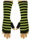 Gothic Arm sleeves Neon Yellow Striped