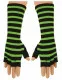 Armwärmer mit neongrünen Streifen