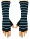 Gothic Arm sleeves Blue Striped