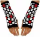 Hand warmer Gloves with Skull Puzzle Pattern