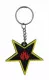 Star & Flames Rubber Keyring
