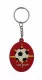 I love Soccer Red Rubber Keyring