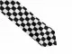 Black & White Checkered Skull Tie