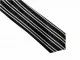 Black & White Striped Necktie