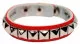 Armband Rot Pyramidennieten