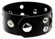 Armband Schwarz Kreuznieten - Breite 4.4 cm