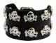 2 Row Wristband small Skulls