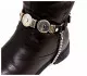 Leather Bootstrap - Flat Studs