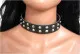 Pointed Studs 2-row Leather Choker