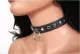 Flachnieten & Ring Leder Choker