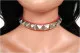 Pyramid Studs (Red) Leather Choker