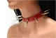 Killernieten 4,5 cm (Rot) Leder Choker