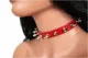 Killer Studs (Red) Leather Choker