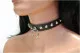 Spitznieten & Ring Leder Choker