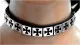 Iron Cross Leather Choker