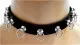 Leder Choker mit kleinen O-Ringen