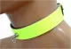 Neongelb mit Ring Leder Choker